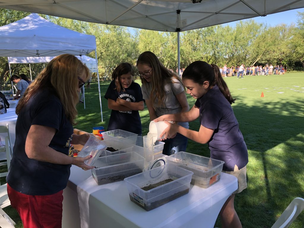 Liquefaction demonstration at Sunnylands